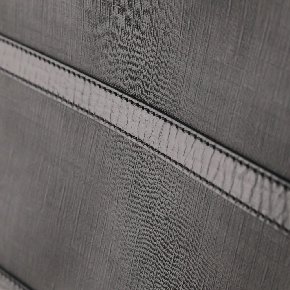 FENDI(フェンディ) ズッカ柄 トートバッグ ハンドバッグ ブラック レザー×PVC シルバー金具