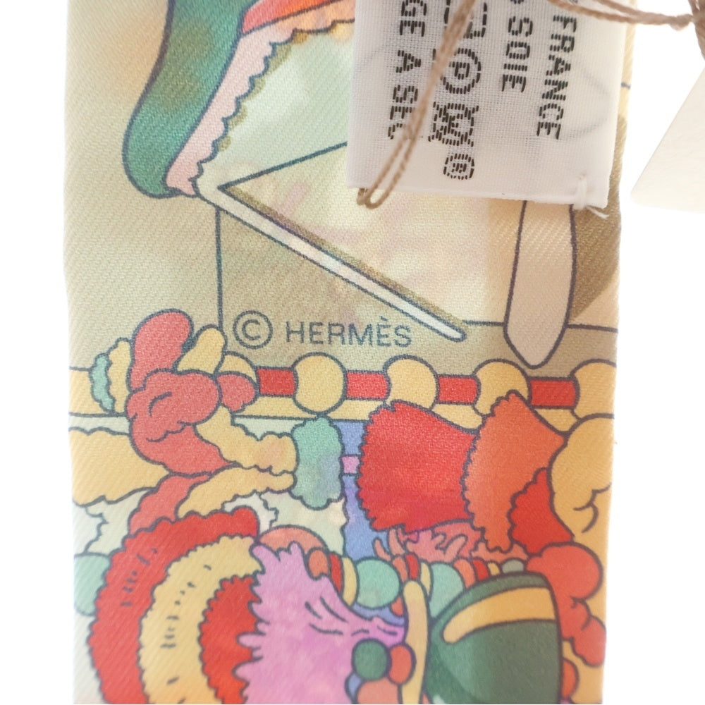 HERMES(エルメス) ツイリー Pony Pit Stop ポニーピットストップ マルチカラー シルク レディース
