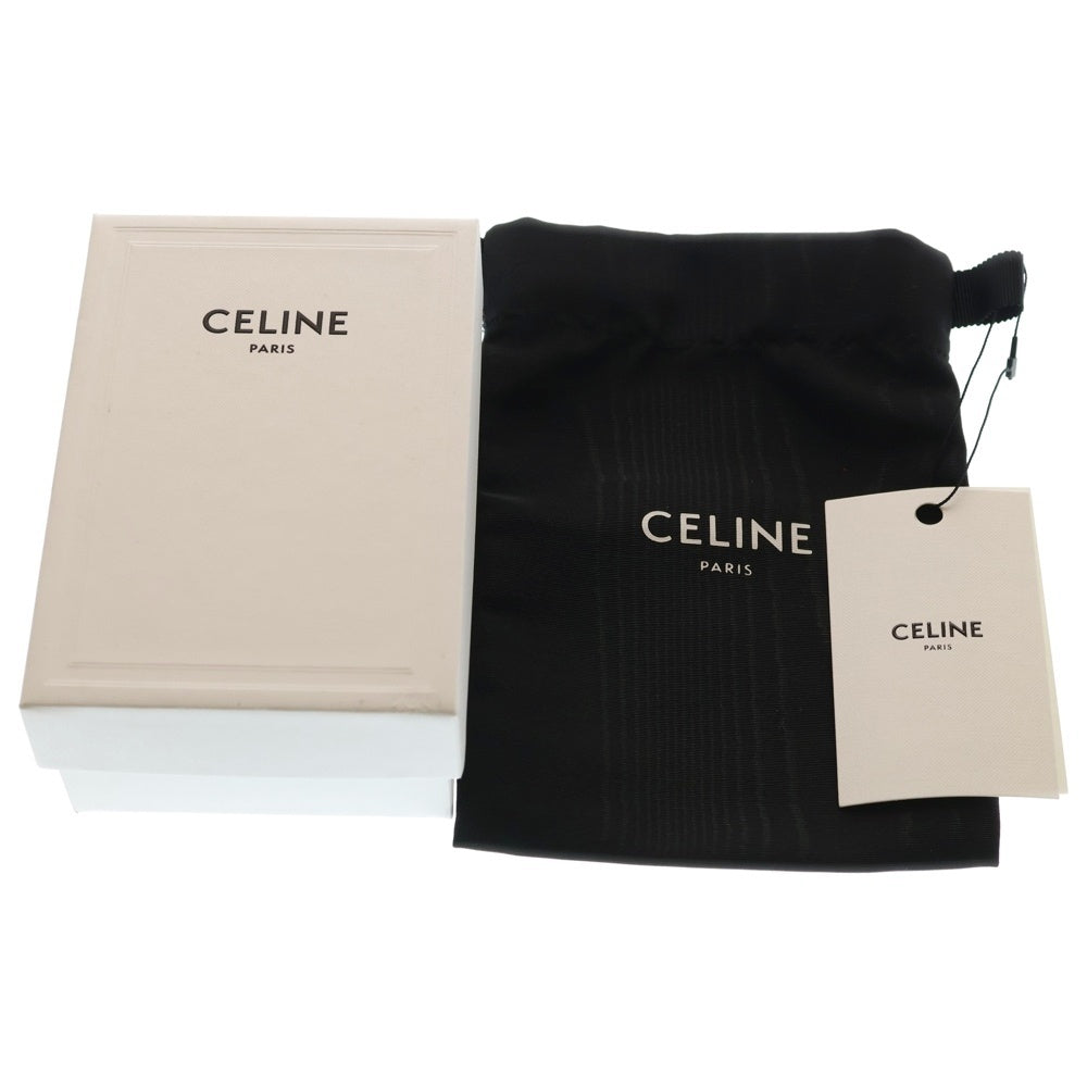 CELINE(セリーヌ) スモール トリフォールドウォレット ブラック レザー 三つ折り財布 レディース