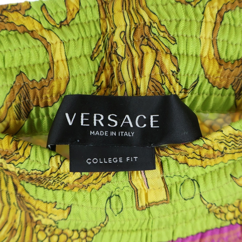 VERSACE(ヴェルサーチ) ■バロックプリント メデューサ ワイドパンツ イエロー 1004370