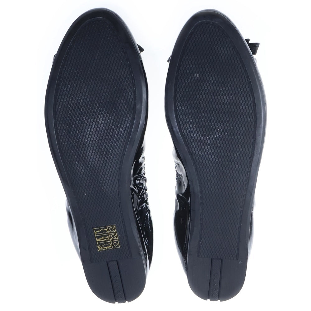 PRADA(プラダ) ■バレエシューズ ブラック パテント #38 靴 レディース