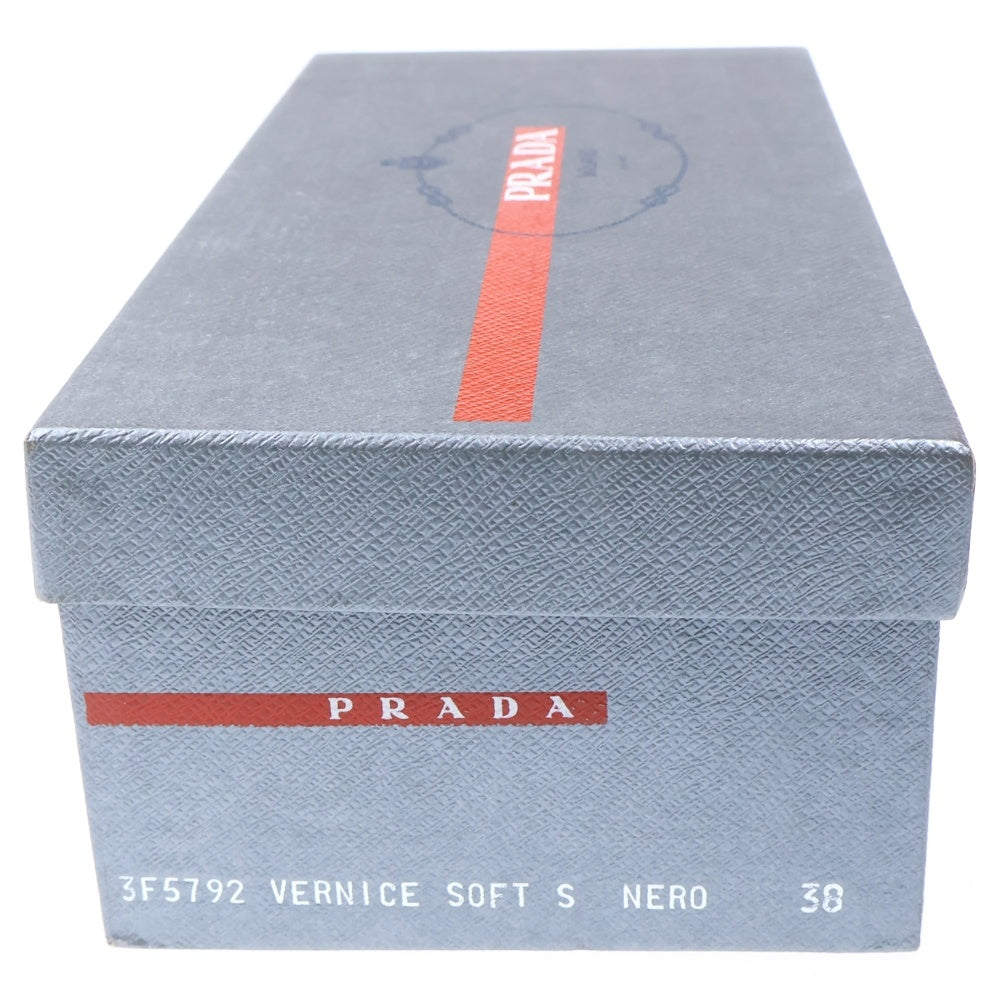 PRADA(プラダ) ■バレエシューズ ブラック パテント #38 靴 レディース
