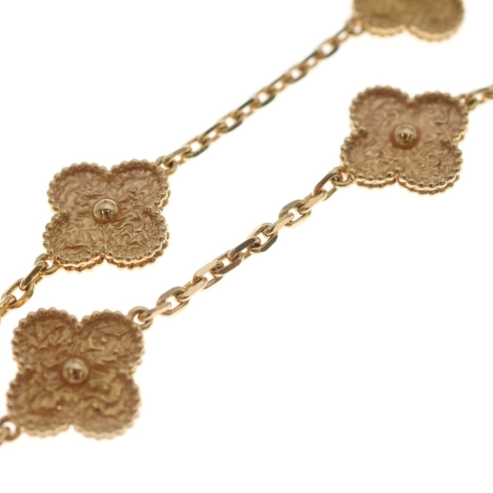 Van Cleef & Arpels(ヴァンクリーフアンドアーペル) ヴィンテージ アルハンブラ 20P ロング ネックレス Au750 K18 PG ピンクゴールド レディース