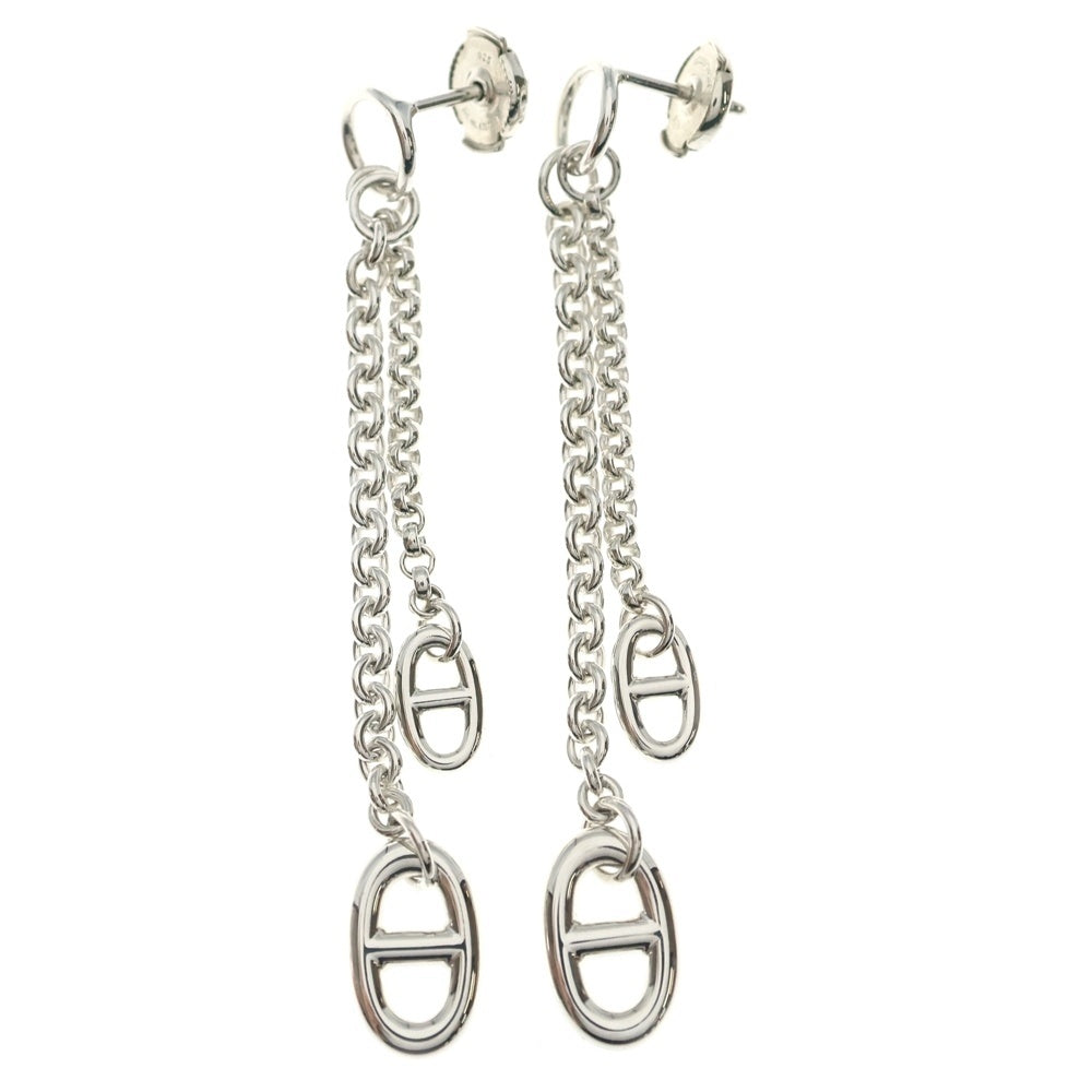 HERMES(エルメス) シェーヌダンクル ニューファランドール チェーンピアス Ag925 シルバー レディース