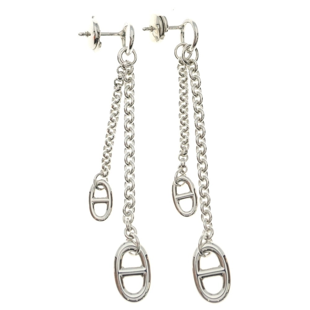 HERMES(エルメス) シェーヌダンクル ニューファランドール チェーンピアス Ag925 シルバー レディース