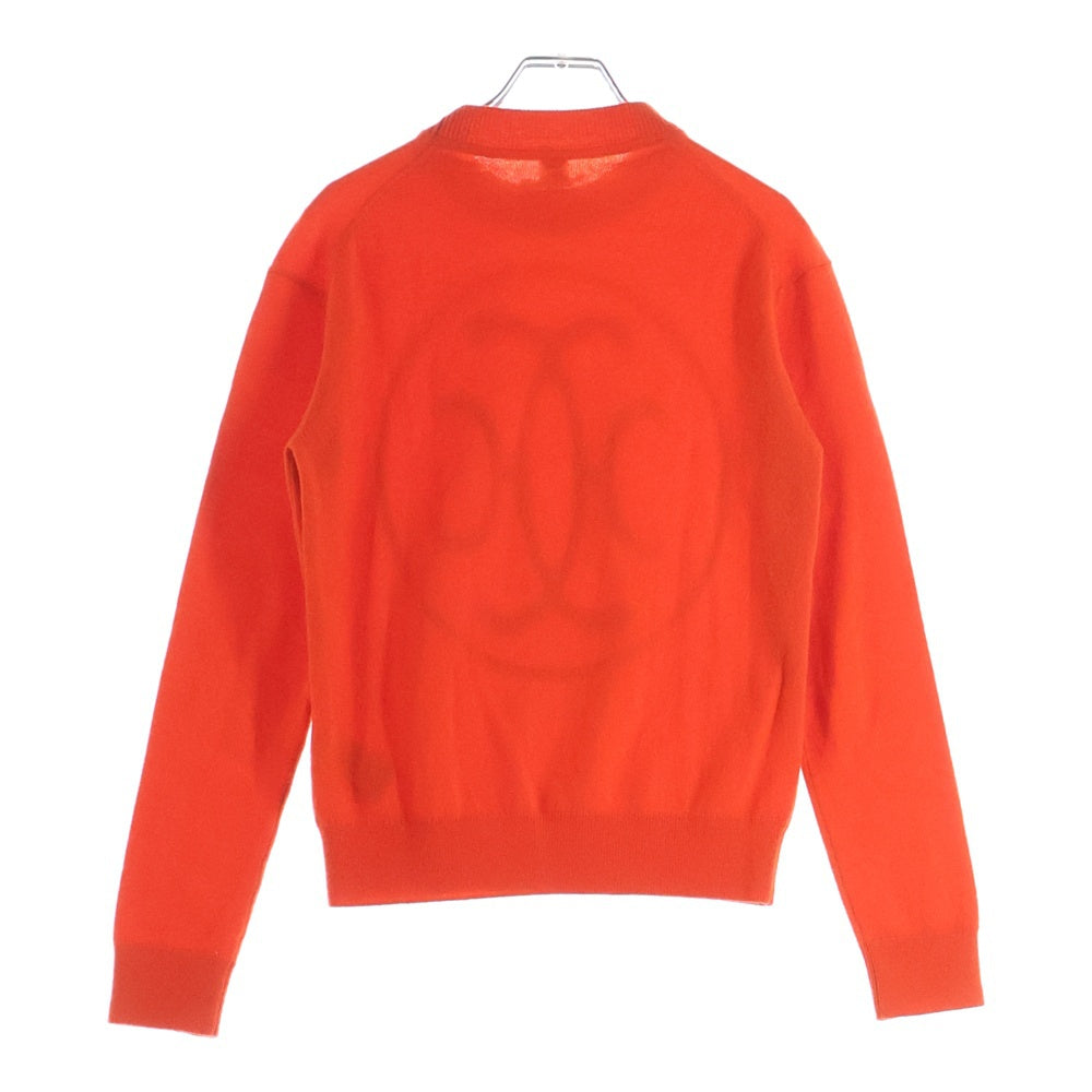 HERMES(エルメス) 23AW Hリフト カシミヤ長袖ニットセーター オレンジ 3H2653D1 レディース
