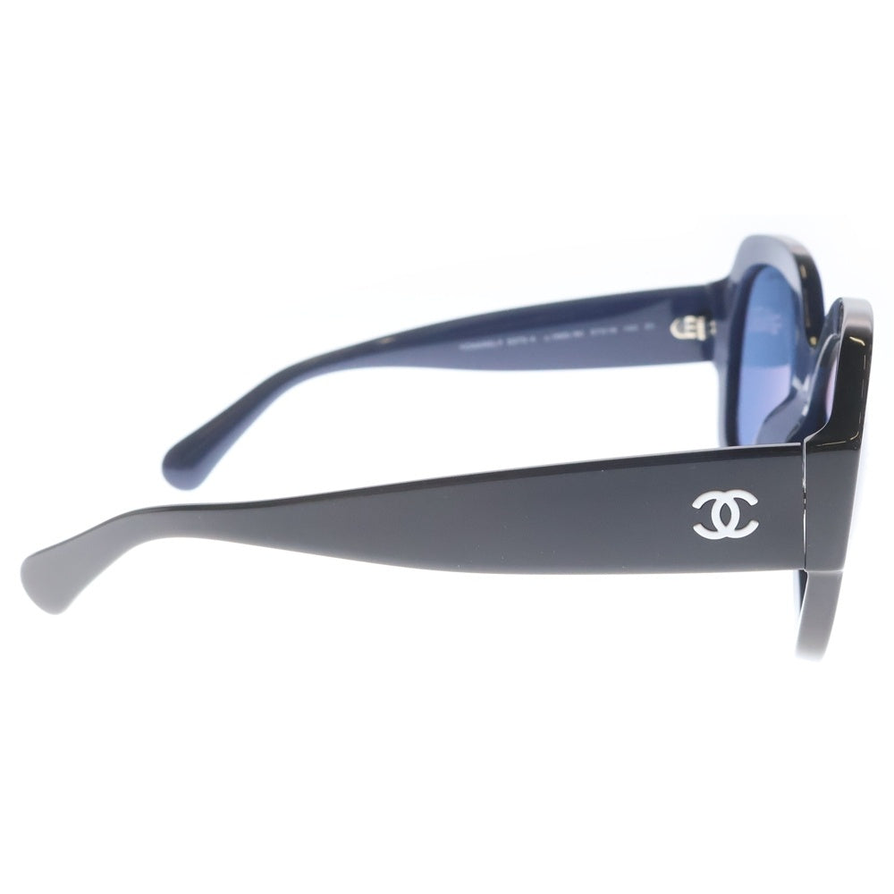 CHANEL(シャネル) ココマーク サングラス ブルー×ブラック 57□19 5373-A アイウェア 眼鏡 レディース