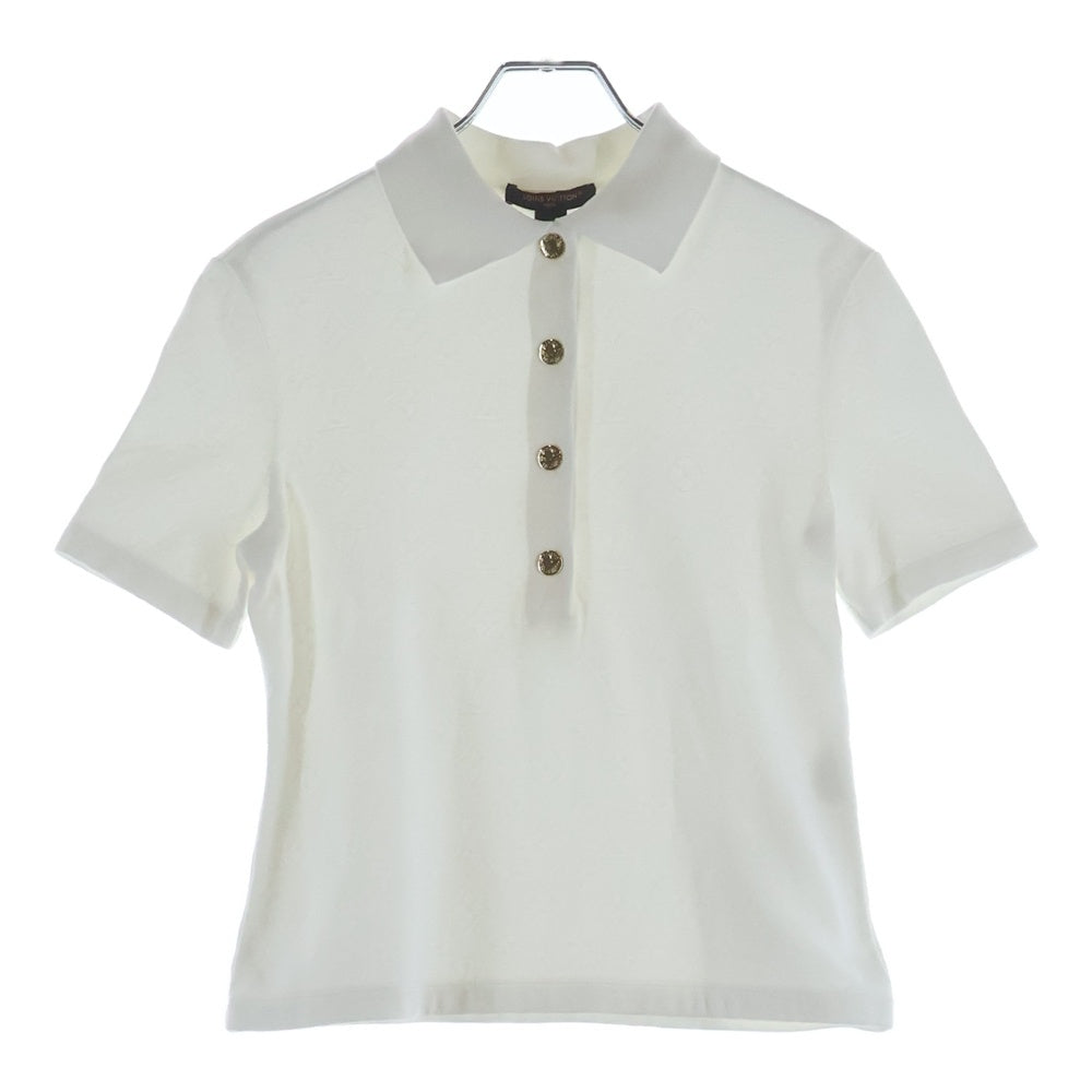 LOUIS VUITTON(ルイヴィトン) モノグラムピケ 半袖 ポロシャツ ホワイト RW242WD レディース
