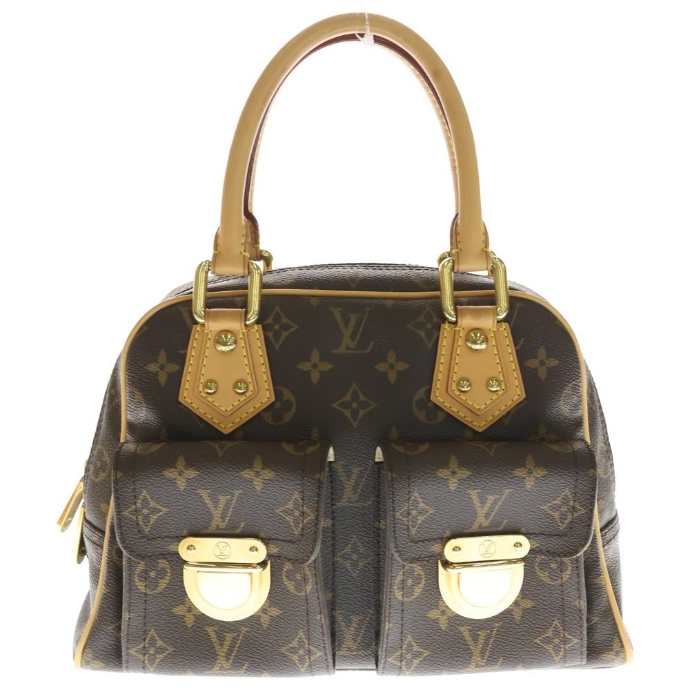 LOUIS VUITTON(ルイヴィトン) モノグラム マンハッタンPM ハンドバッグ ブラウン PVCレザー M40026 レディース