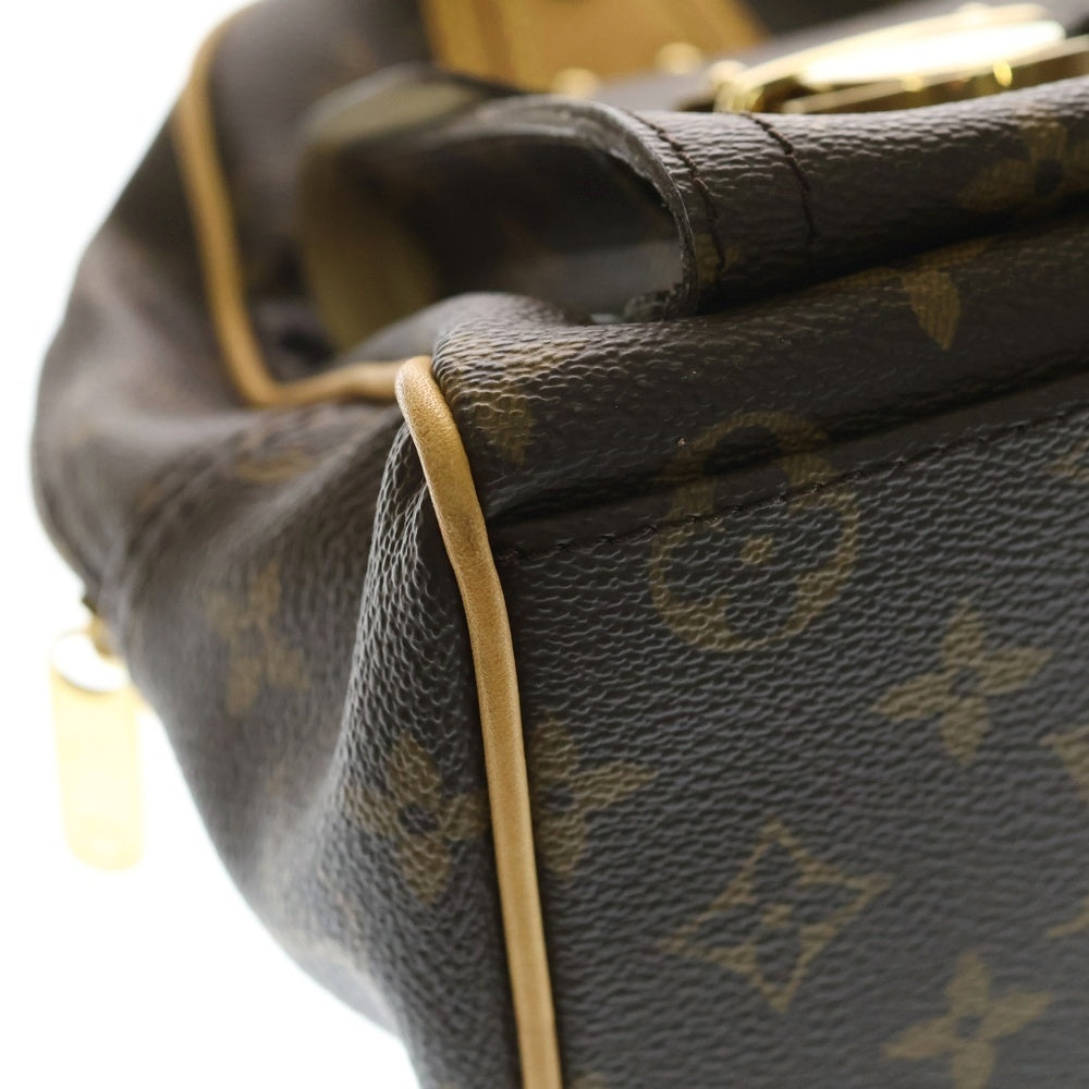 LOUIS VUITTON(ルイヴィトン) モノグラム マンハッタンPM ハンドバッグ ブラウン PVCレザー M40026 レディース