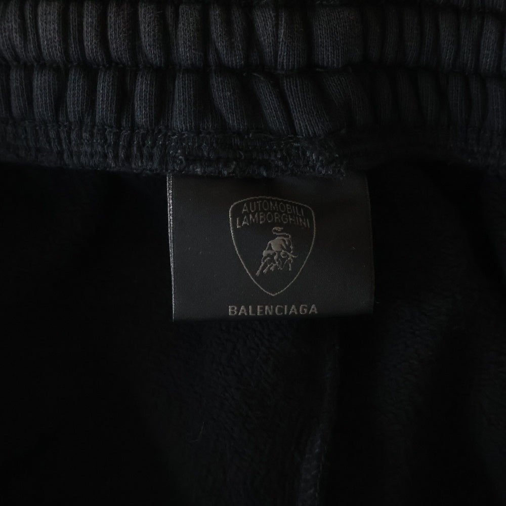 BALENCIAGA(バレンシアガ) Fall 25 ×LAMBORGHINI ランボルギーニコラボ オートモビリ コットンスウェットパンツ ブラック 826637