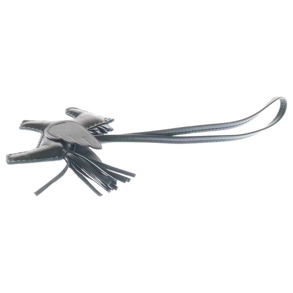 HERMES(エルメス) ロデオチャーム ペガサスPM ノワール アニョーミロ レザーバッグチャームアクセサリー ブラック K刻印