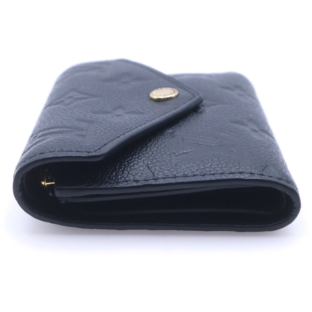 LOUIS VUITTON(ルイヴィトン) ポルトフォイユヴィクトリーヌ レザーコンパクトウォレット 二つ折り財布 ブラック M64060 レディース