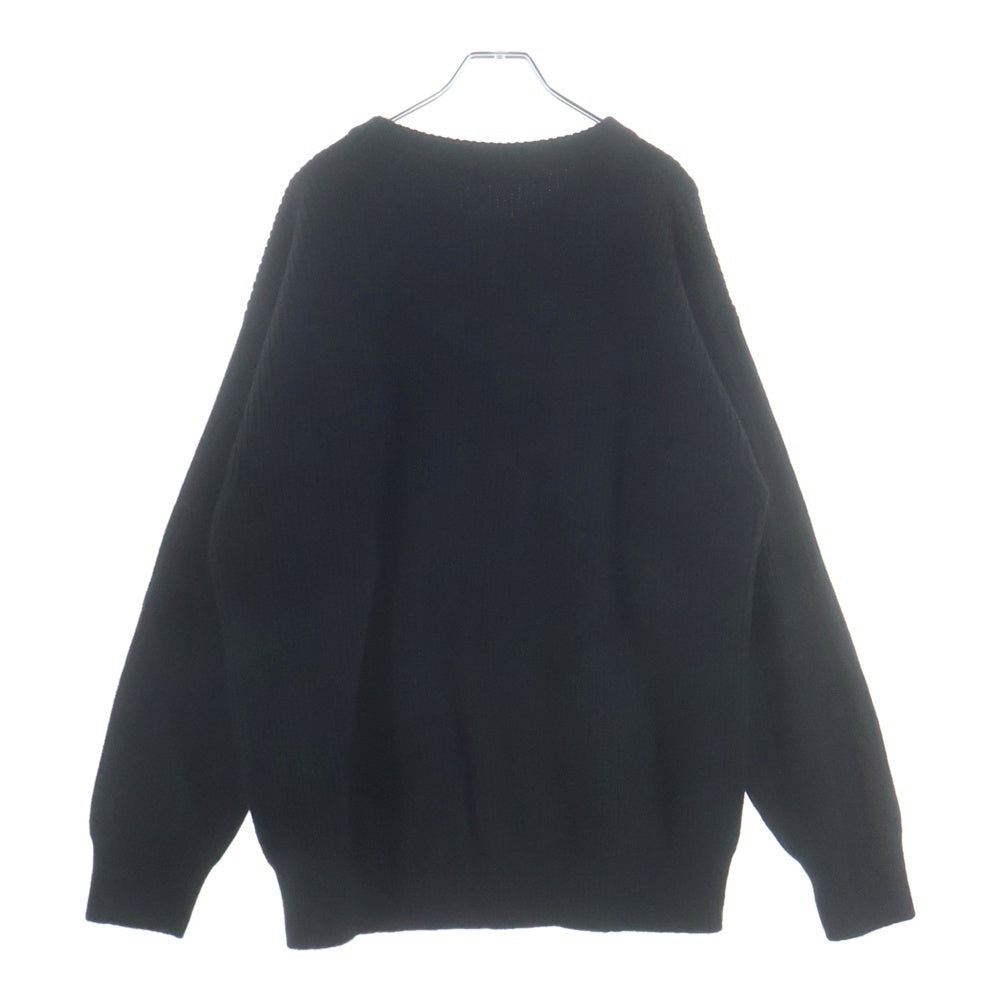 CELINE(セリーヌ) 21AW Embroidery Over Size Sweater ロゴエンブロイダリー オーバーサイズニットセーター ブラック 2A19R423P レディース
