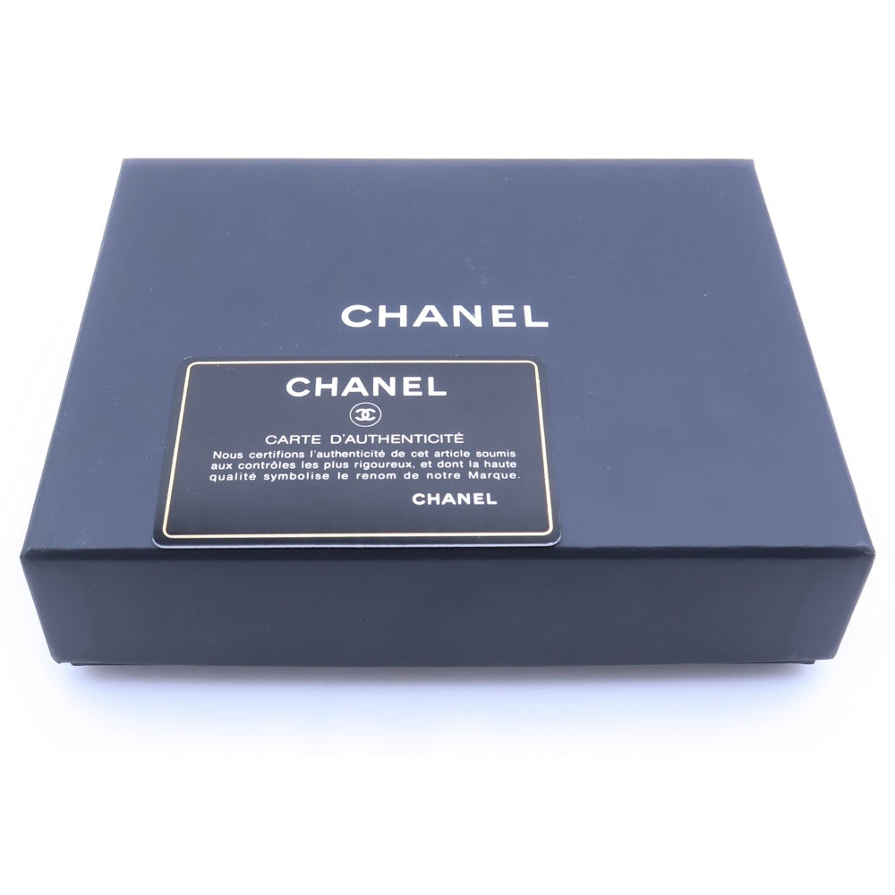 CHANEL(シャネル) マトラッセ ココマーク キャビアスキン レザーコンパクトウォレット 三つ折り財布 GD金具 ブラック レディース