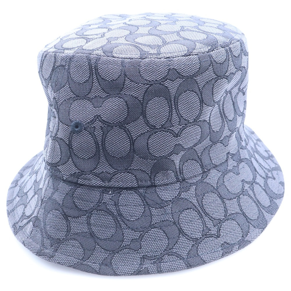 COACH(コーチ) シグネチャー キャンバス バケットハット 帽子 ブラック