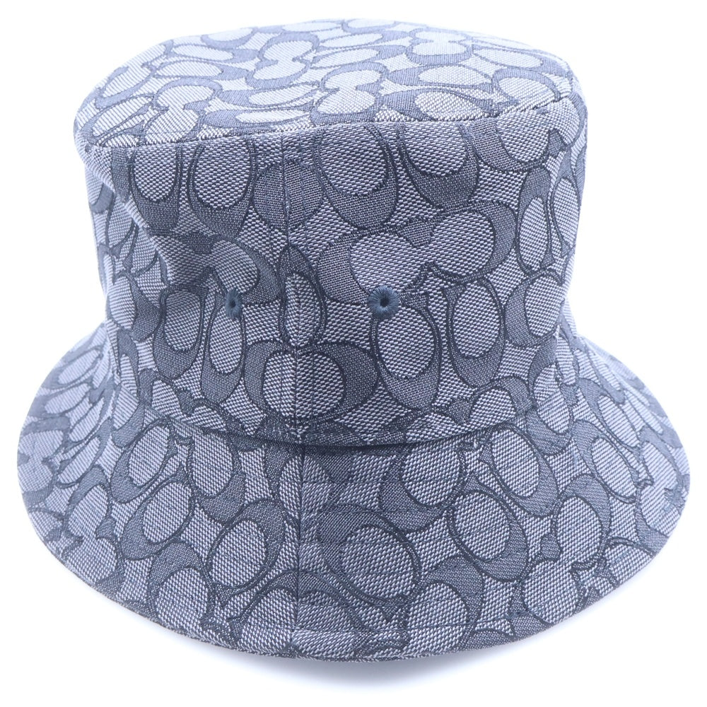 COACH(コーチ) シグネチャー キャンバス バケットハット 帽子 ブラック