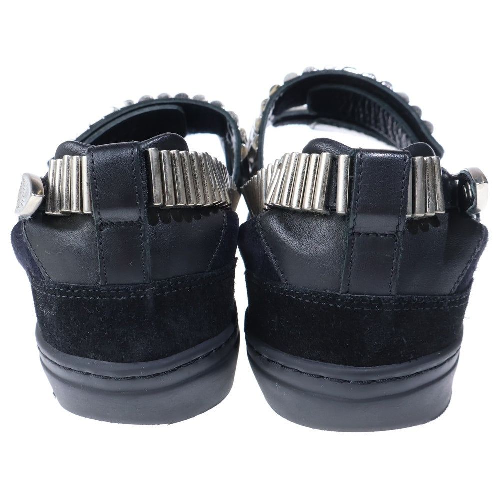 TOGA PULLA(トーガ プルラ) METAL SNEAKER SANDAL メタル スニーカー ストラップ サンダル ブラック レディース