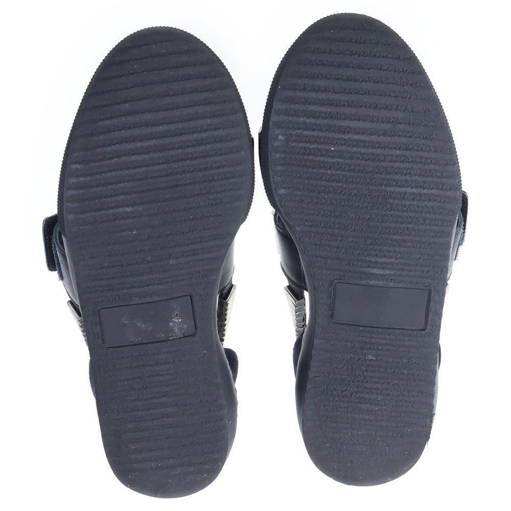 TOGA PULLA(トーガ プルラ) METAL SNEAKER SANDAL メタル スニーカー ストラップ サンダル ブラック レディース