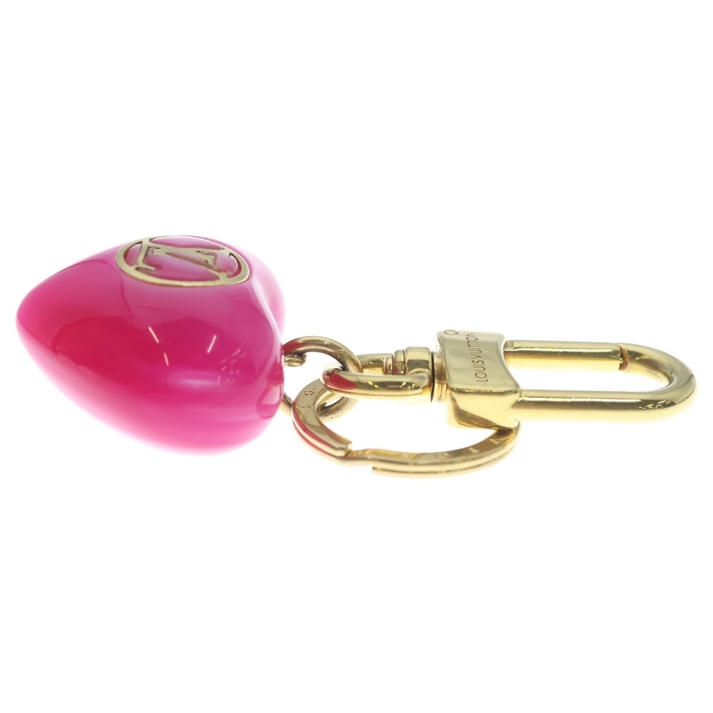 LOUIS VUITTON(ルイヴィトン) ポルトクレ LVビブラド バッグチャーム キーホルダー ピンク ゴールド M01008 レディース