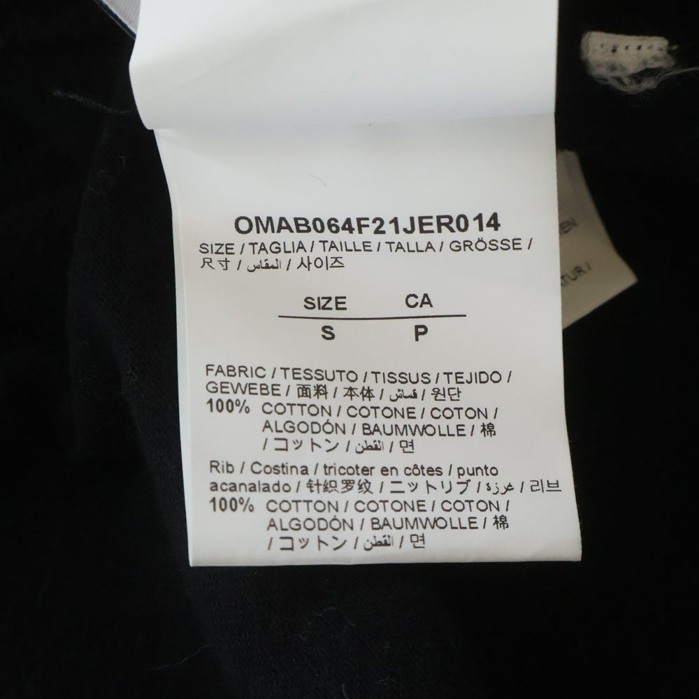 OFF-WHITE(オフホワイト) 20SS CARAVAGGIO ARROW カラヴァッジオ アロー グラフィックプリント クルーネック長袖Tシャツ ブラック OMAB064F21JER014