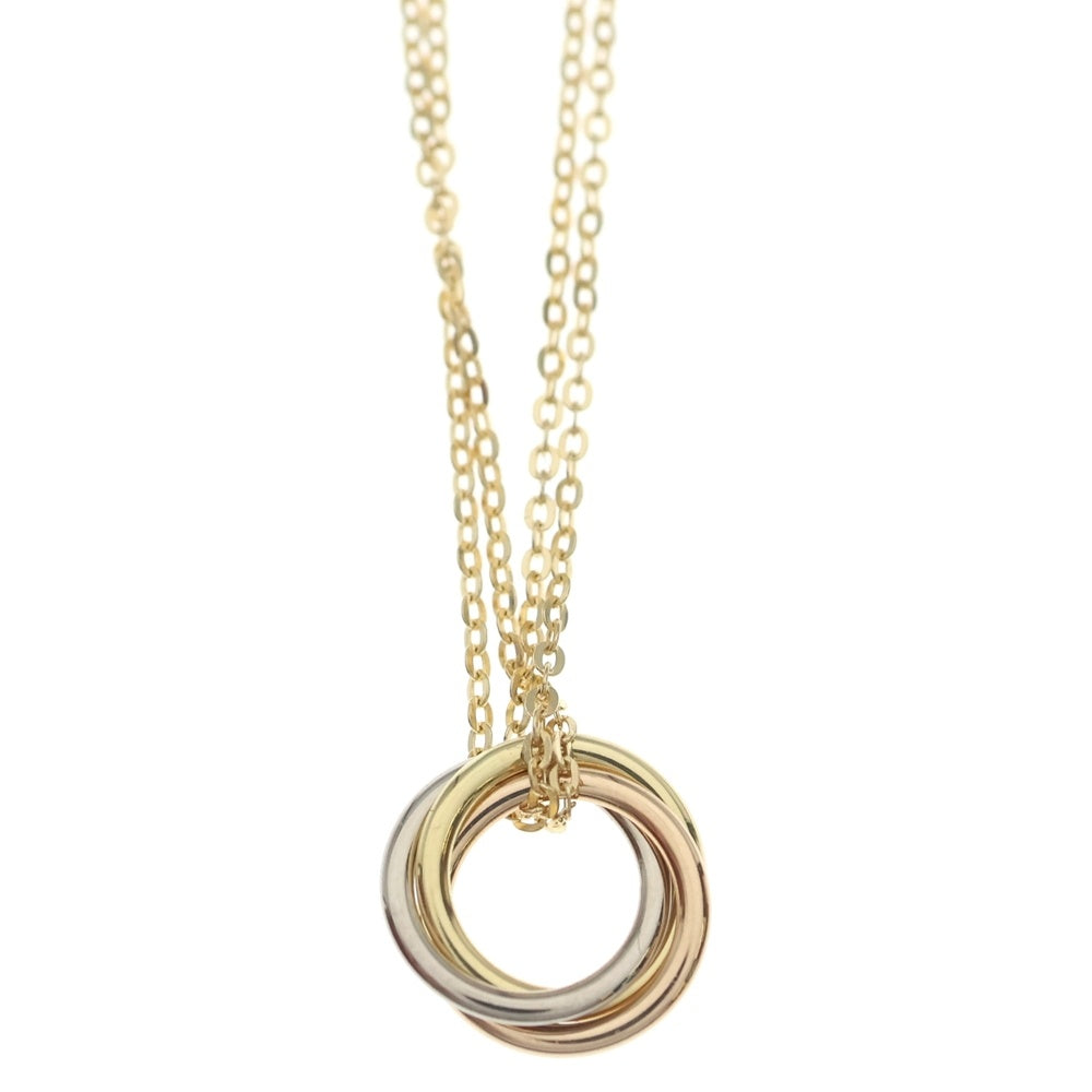 Cartier(カルティエ) トリニティ 2連チェーンペンダントネックレス K18YG/WG/PG イエローゴールド/ホワイトゴールド/ピンクゴールド レディース