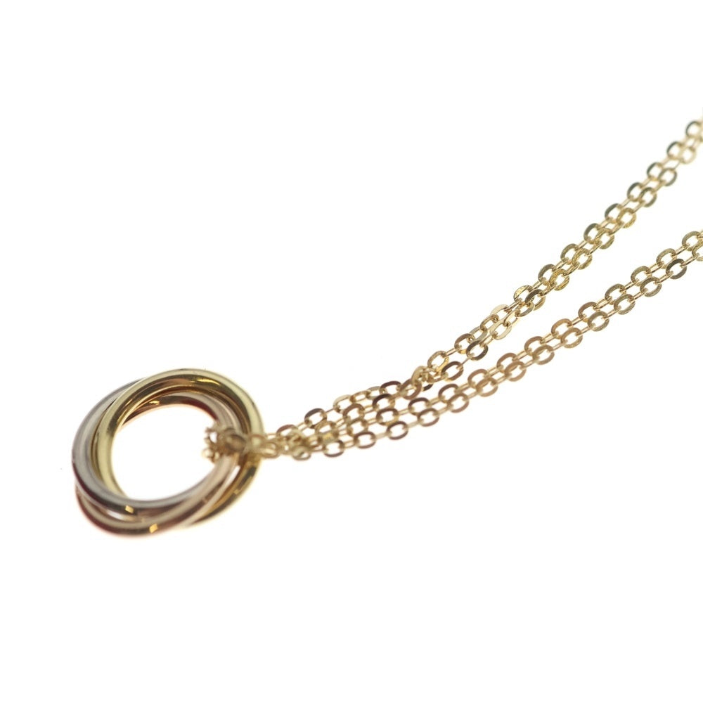 Cartier(カルティエ) トリニティ 2連チェーンペンダントネックレス K18YG/WG/PG イエローゴールド/ホワイトゴールド/ピンクゴールド レディース