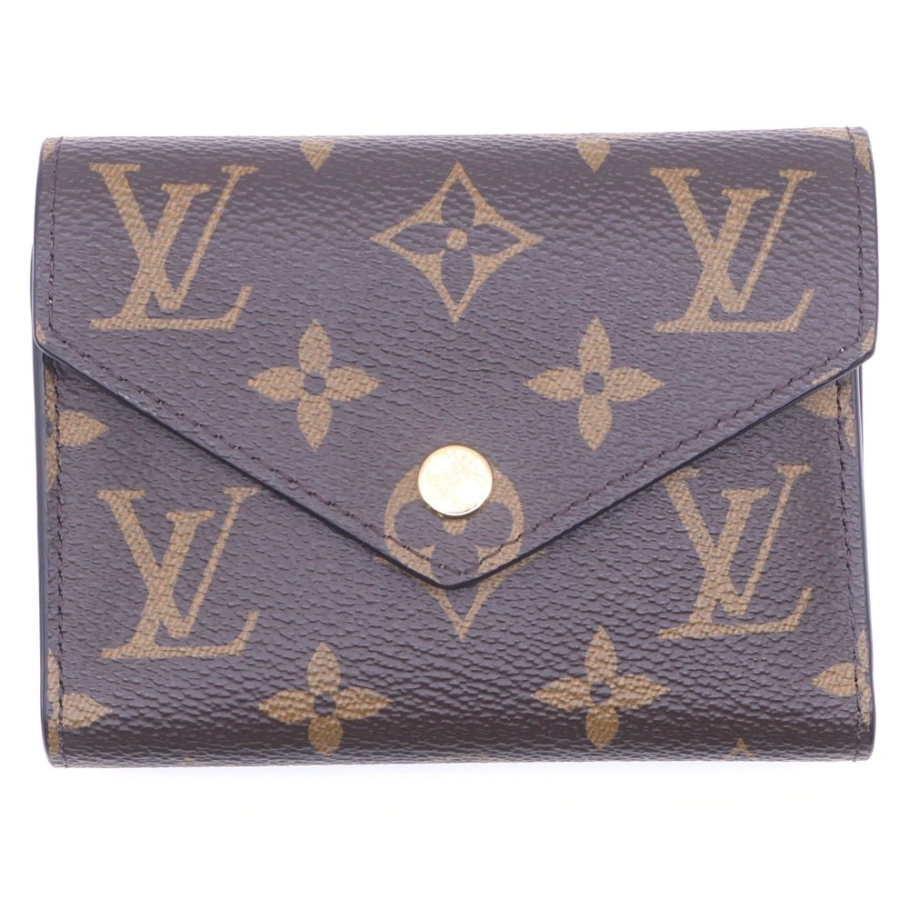 LOUIS VUITTON(ルイヴィトン) モノグラム ポルトフォイユヴィクトリーヌ ローズバレリーヌ ブラウン PVC M62360 ICタイプ レディース