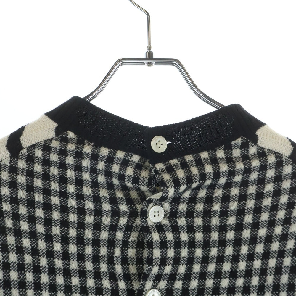 tricot COMME des GARCONS(トリコ コム デ ギャルソン) 16AW 花柄 ボーダー ウール セーター ブラック TR-N007 TR-N007 レディース