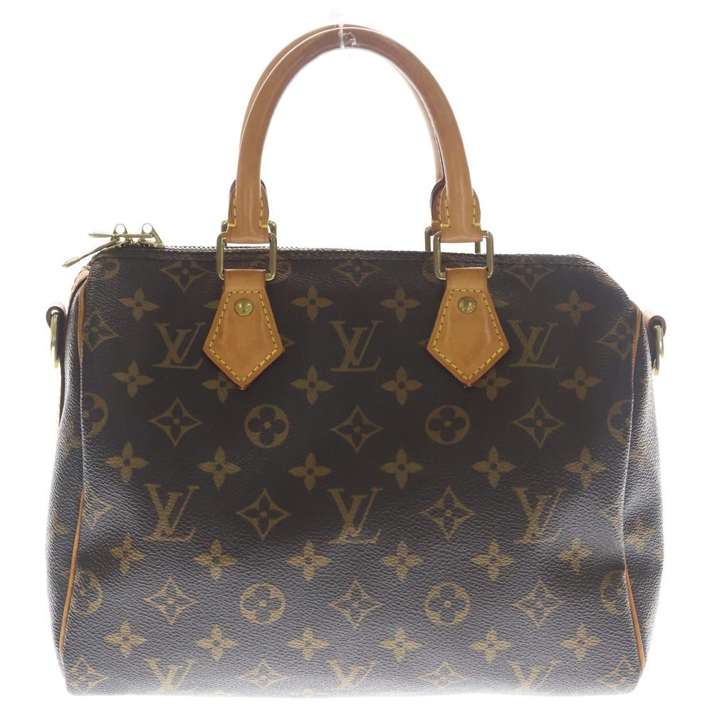 LOUIS VUITTON(ルイヴィトン) モノグラム スピーディバンドリエール25 2WAYバッグ ハンドバッグ ボストンバッグ ショルダーバッグ ブラウン レザー×PVC M41113 ゴールド金具 レディース
