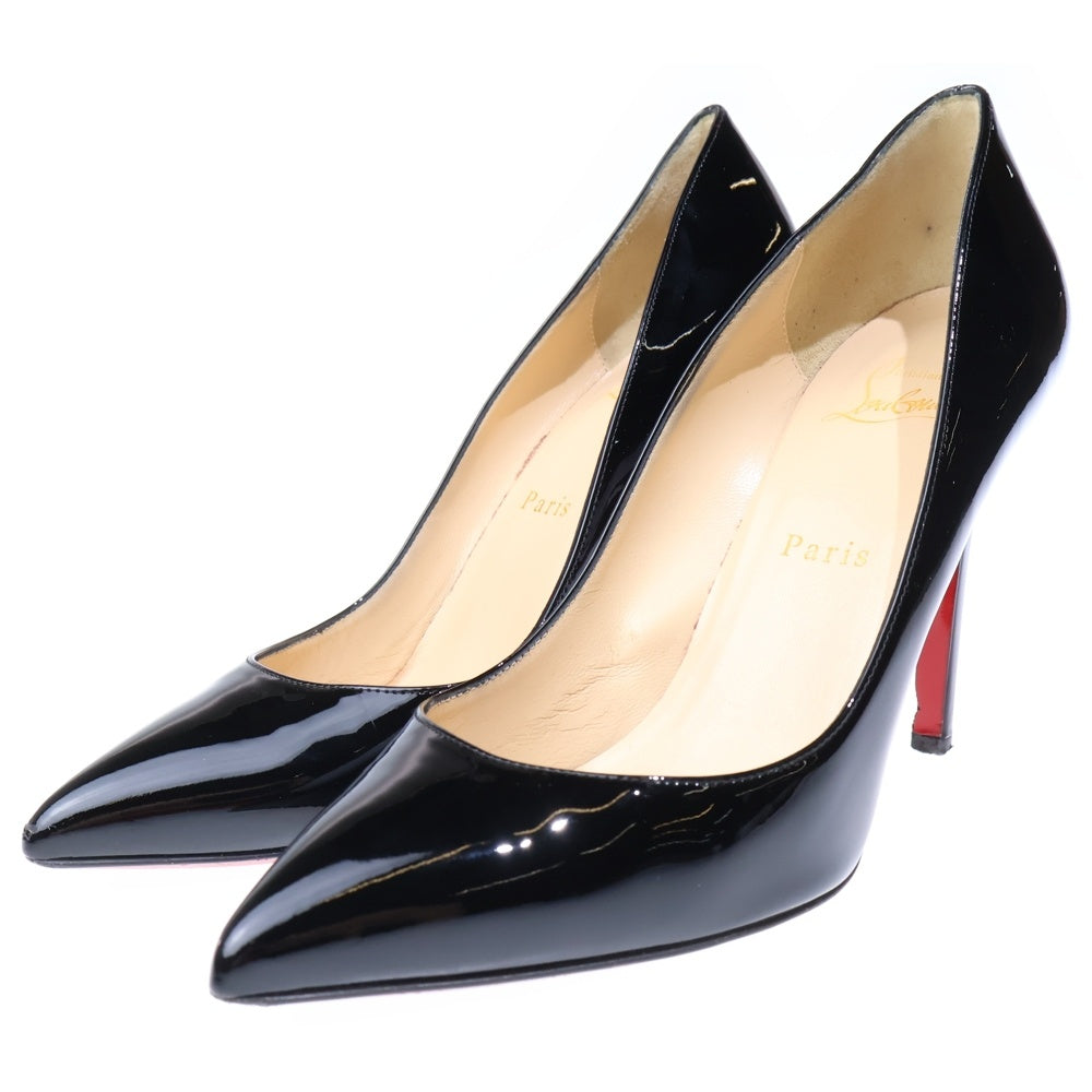 CHRISTIAN LOUBOUTIN(クリスチャンルブタン) パテントレザー ヒール パンプス シューズ ブラック レディース