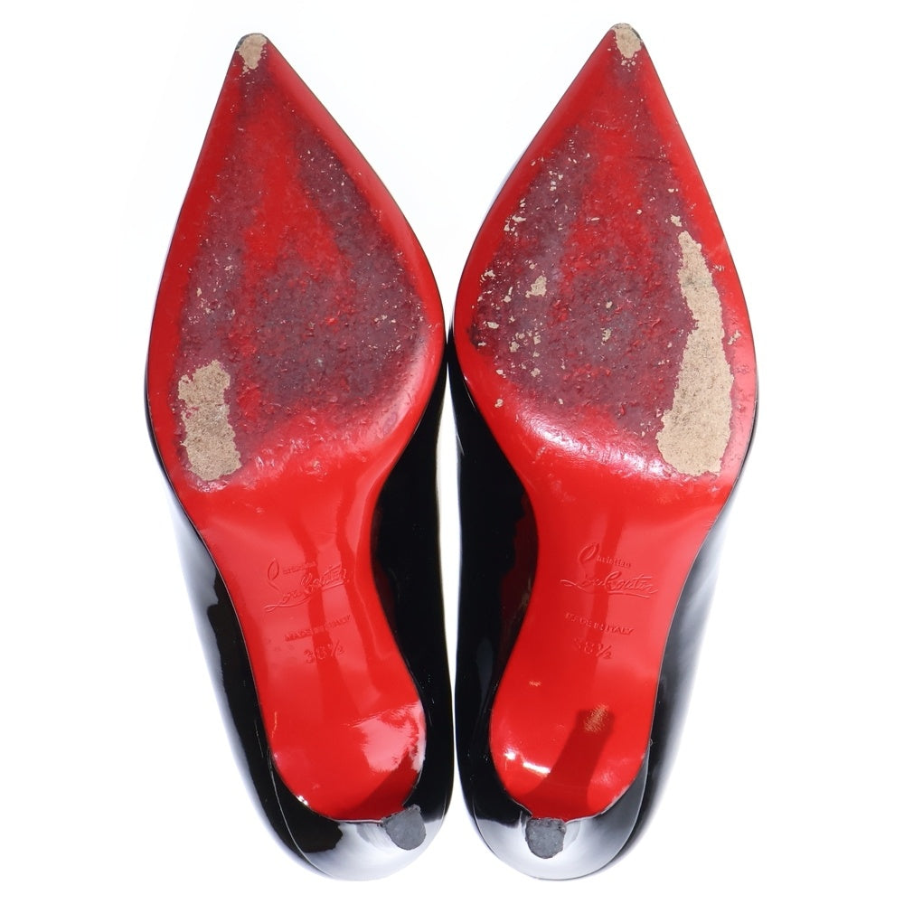CHRISTIAN LOUBOUTIN(クリスチャンルブタン) パテントレザー ヒール パンプス シューズ ブラック レディース