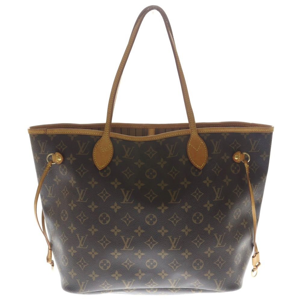 LOUIS VUITTON(ルイヴィトン) モノグラム ネヴァーフルMM 旧型 トートバッグ ハンドバッグ ブラウン レザー×PVC M40156 ゴールド金具 レディース