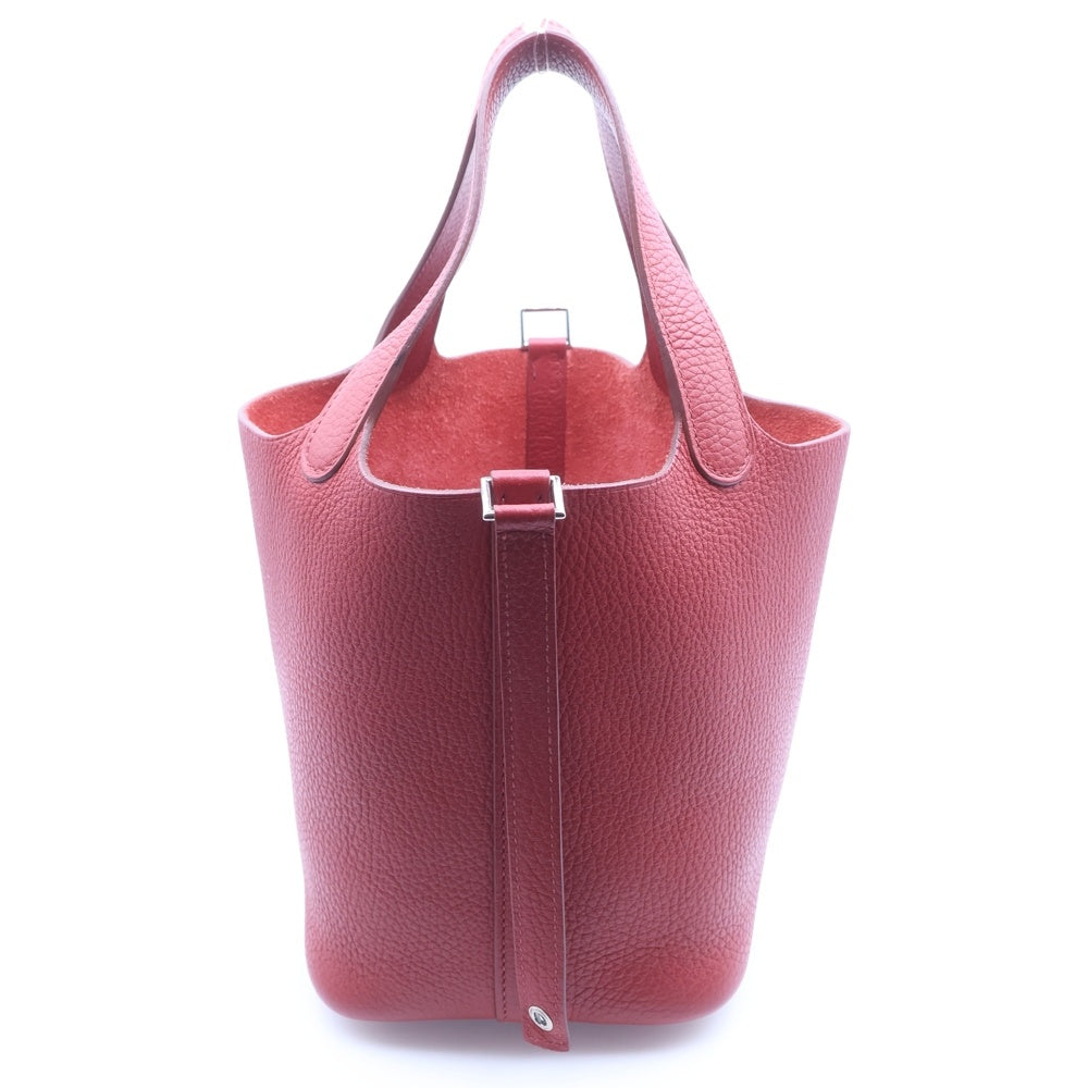 HERMES(エルメス) ピコタンロック PM ルージュ系 トリヨンクレマンス □Q刻印 ハンドバッグ レディース