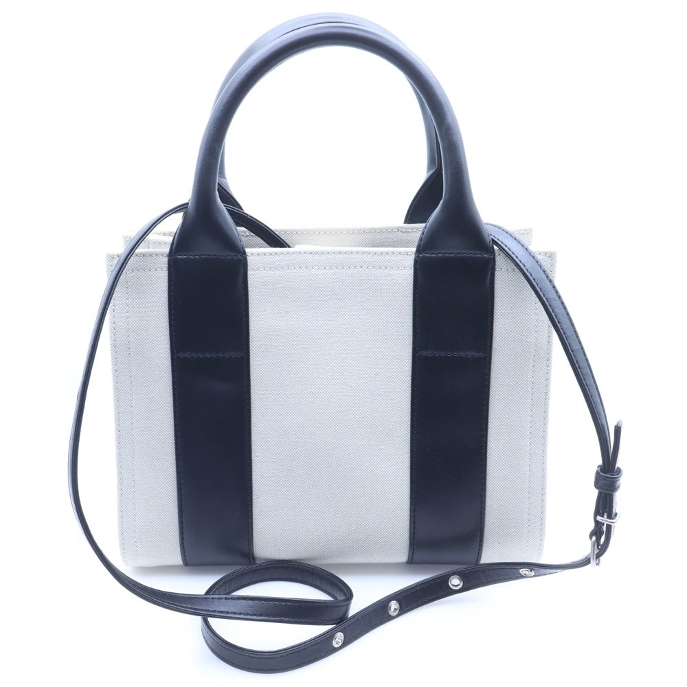 BALENCIAGA(バレンシアガ) トレードXS 2WAY ハンドバッグ ショルダーバッグ ナチュラル×ブラック キャンバス×レザー 620882 レディース