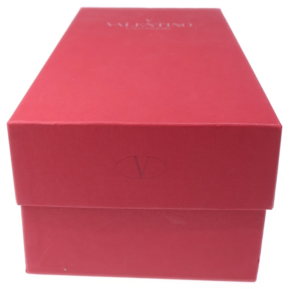 VALENTINO(ヴァレンティノ) ロックスタッズ パテントレザー フラットシューズ パンプス ピンクベージュ レディース