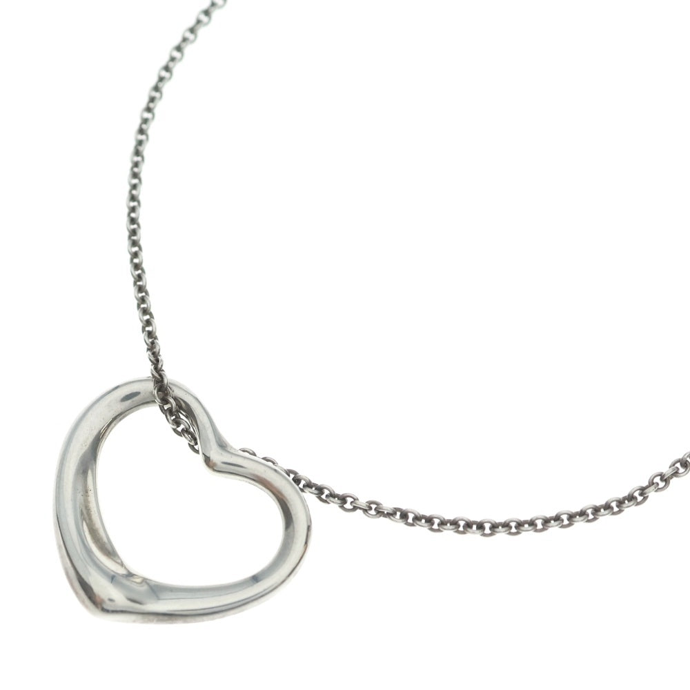 TIFFANY & Co.(ティファニー) オープンハート ネックレス ペンダント チェーン シルバー Sv925 5.6g レディース
