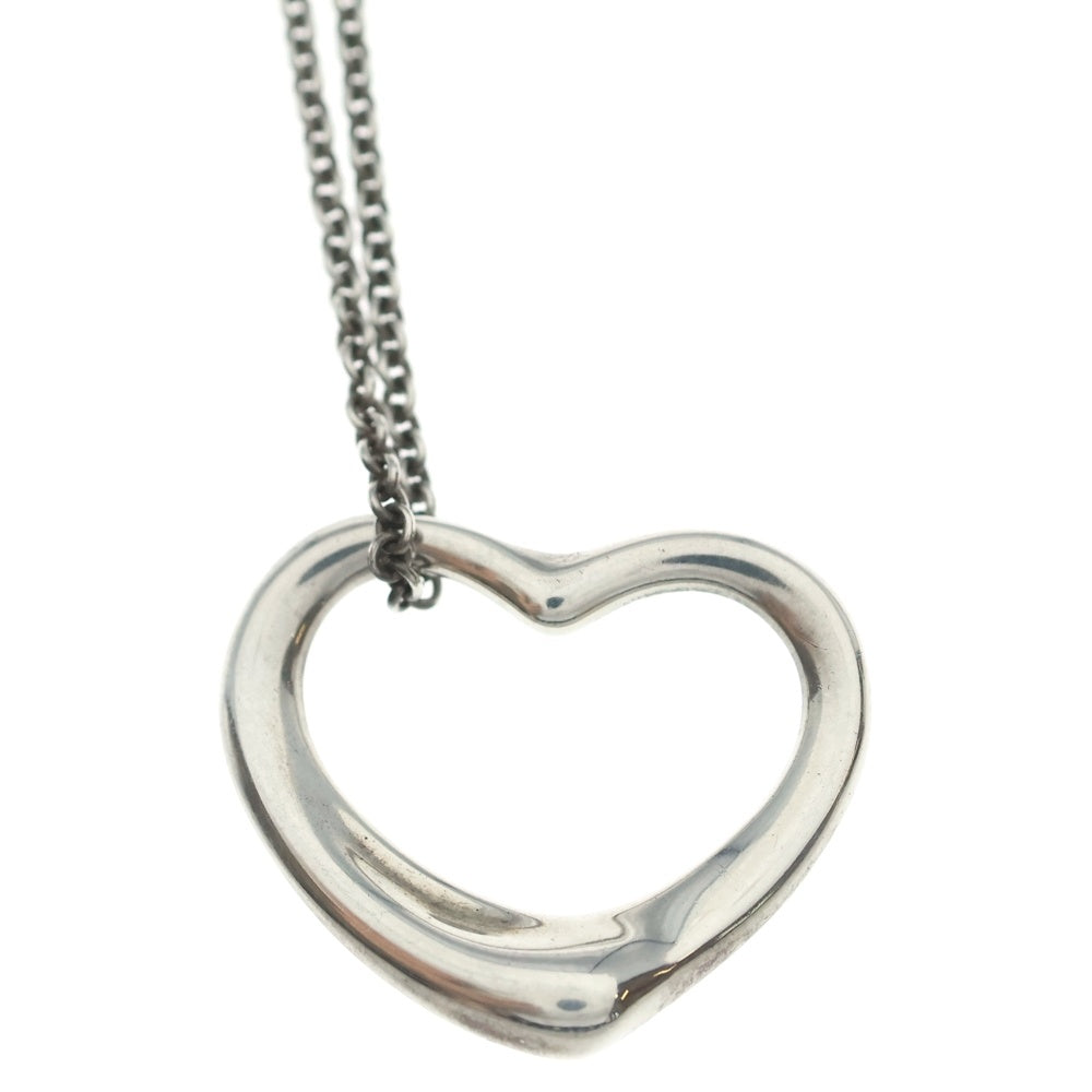 TIFFANY & Co.(ティファニー) オープンハート ネックレス ペンダント チェーン シルバー Sv925 5.6g レディース