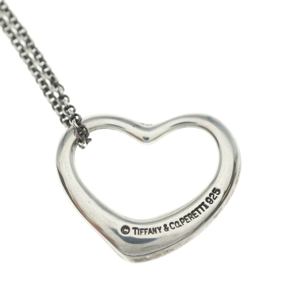 TIFFANY & Co.(ティファニー) オープンハート ネックレス ペンダント チェーン シルバー Sv925 5.6g レディース