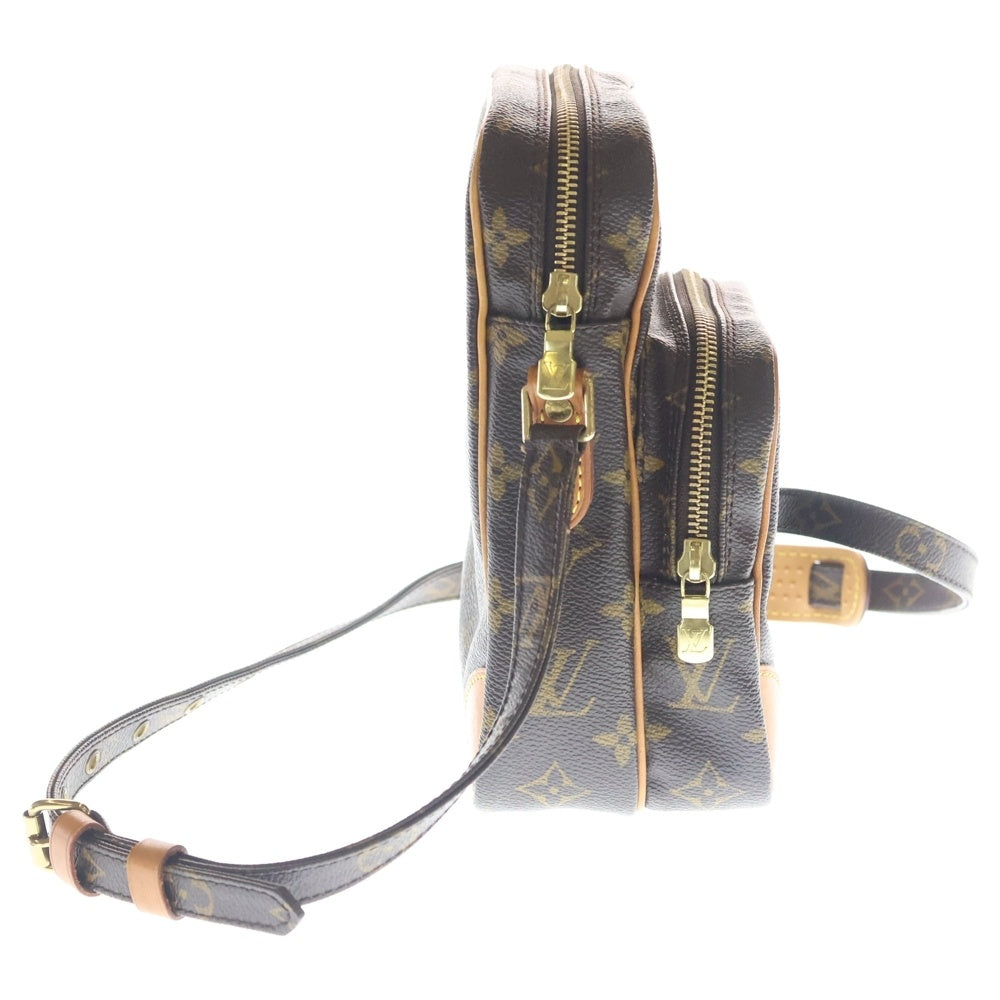 LOUIS VUITTON(ルイヴィトン) モノグラム アマゾン ショルダーバッグ ミニバッグ ブラウン レザー×PVC M45236 ゴールド金具