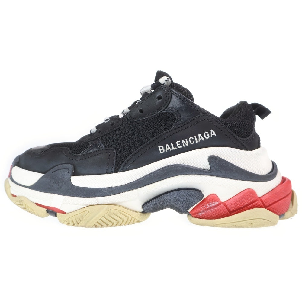 BALENCIAGA(バレンシアガ) Triple S Leather Mesh Sneakers トリプルS レザーメッシュ スニーカー ローカットスニーカー ブラック 36 524037 レディース