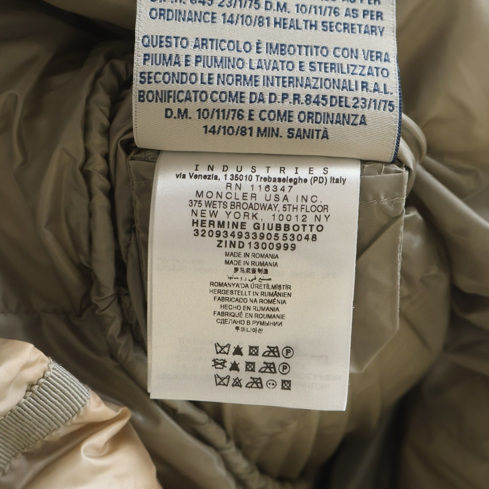 MONCLER(モンクレール) HERMINE GIUBBOTTO ダウンコート グレー 2 32093493390553048 レディース