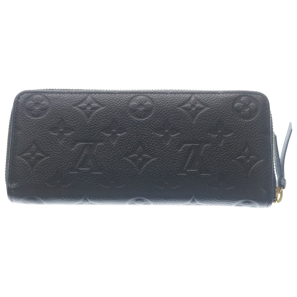 LOUIS VUITTON(ルイヴィトン) モノグラムアンプラント ポルトフォイユクレマンス ブラック レザー 長財布 M60171 レディース