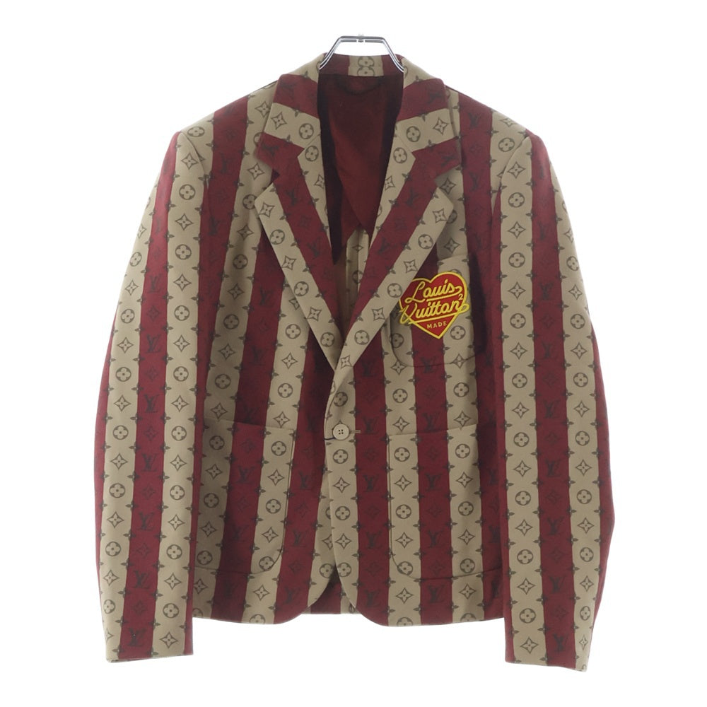 LOUIS VUITTON(ルイヴィトン) 22SS NIGOコラボ モノグラム トランクストライプポケットジャケット 46 RM221M 194 HMJ02E RM221M 194 HMJ02E 替えボタン