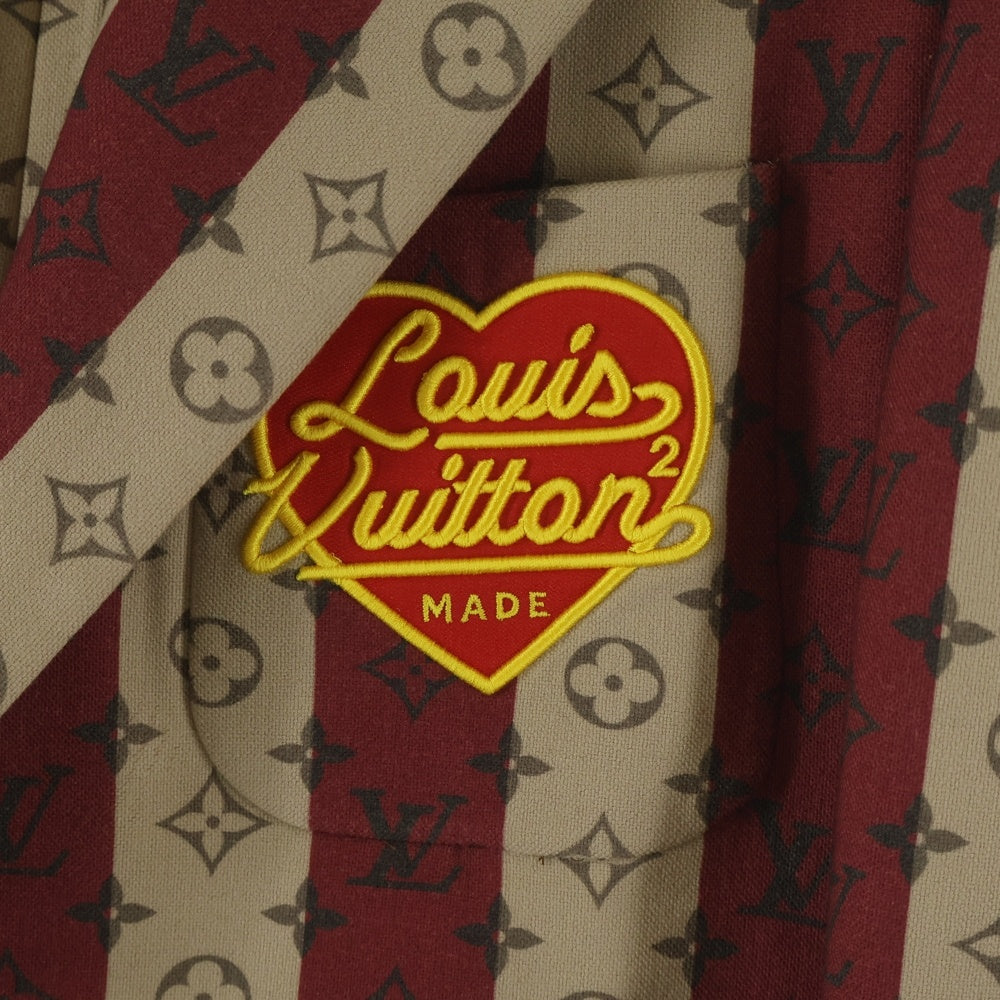 LOUIS VUITTON(ルイヴィトン) 22SS NIGOコラボ モノグラム トランクストライプポケットジャケット 46 RM221M 194 HMJ02E RM221M 194 HMJ02E 替えボタン