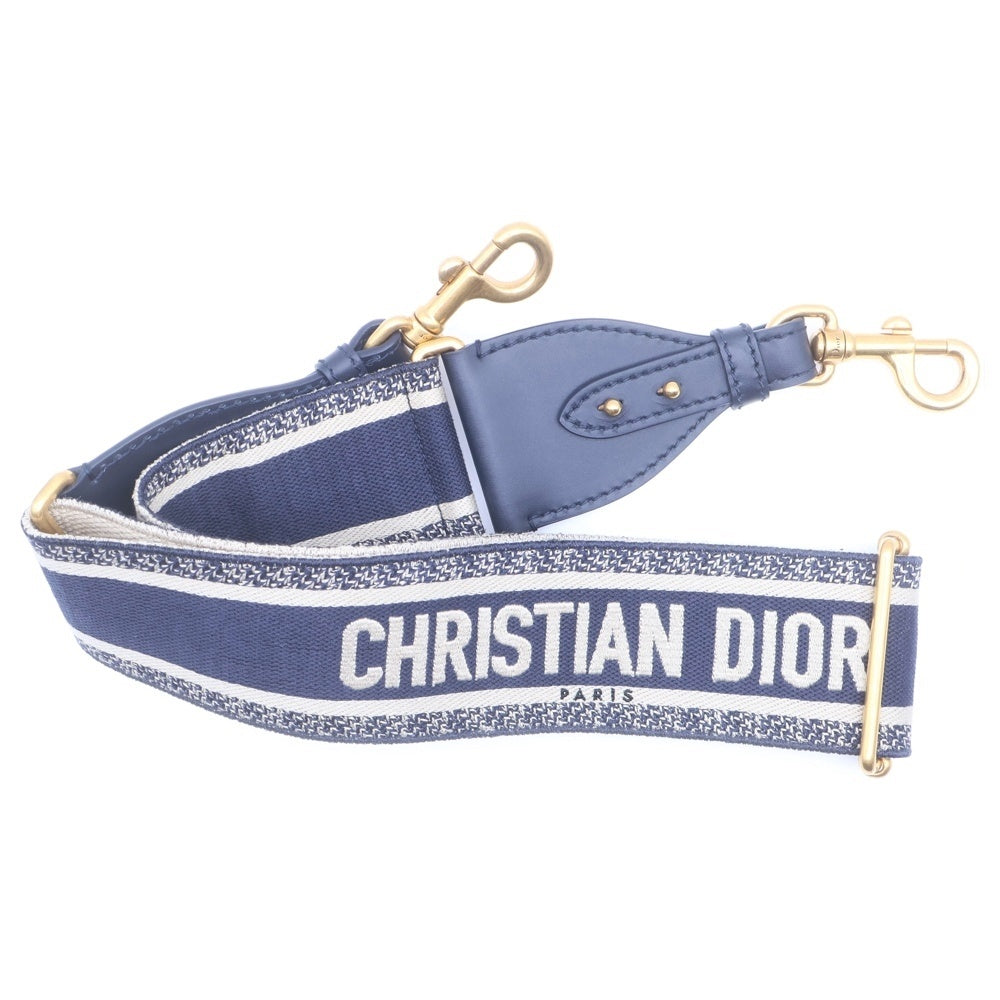 Christian Dior(クリスチャンディオール) レディディオール ウィッカー ミディアム 2WAY ハンドバッグ ショルダーバッグ ベージュ×ネイビー ラフィア レディース