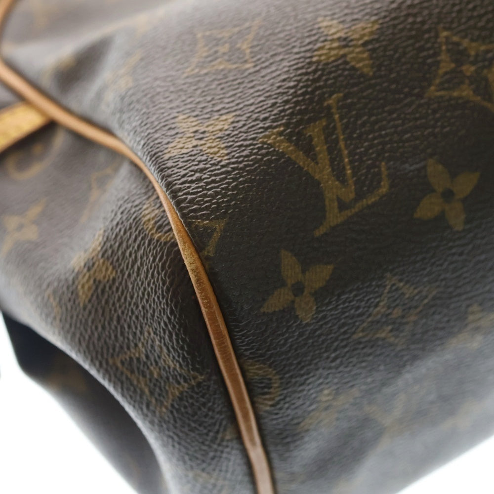 LOUIS VUITTON(ルイヴィトン) モノグラム モントルグイユPM ハンドバッグ ブラウン レザー×PVC M95565 ゴールド金具