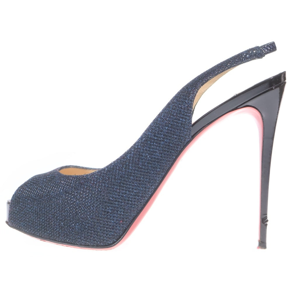 CHRISTIAN LOUBOUTIN(クリスチャンルブタン) PRIVATE NUMBER 120 GLITT LUMINOR グリッター ハイヒールパンプス ネイビー 3150051 レディース