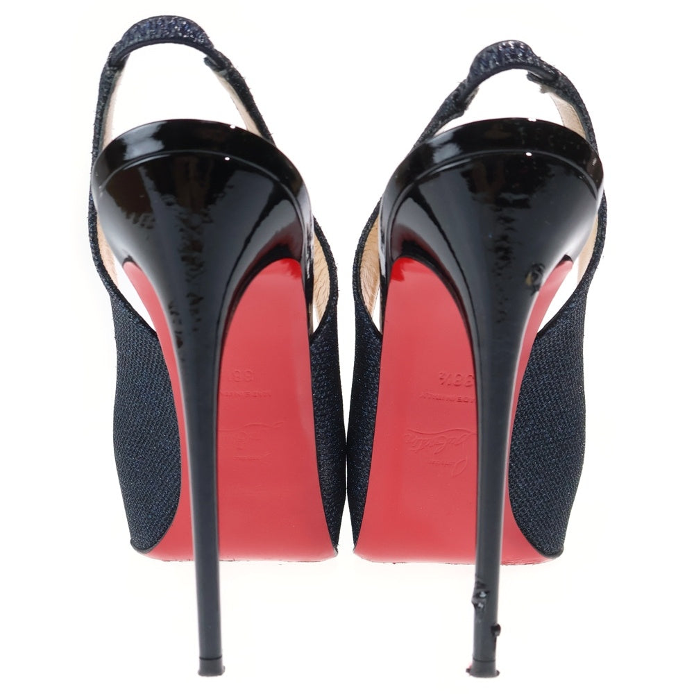 CHRISTIAN LOUBOUTIN(クリスチャンルブタン) PRIVATE NUMBER 120 GLITT LUMINOR グリッター ハイヒールパンプス ネイビー 3150051 レディース