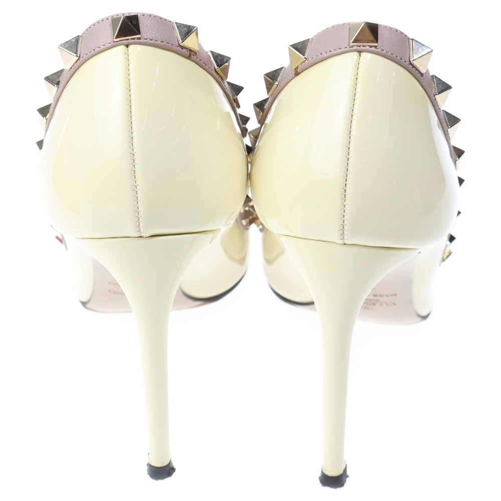 VALENTINO(ヴァレンティノ) ロックスタッド ヒールパンプス アイボリー 38 レディース
